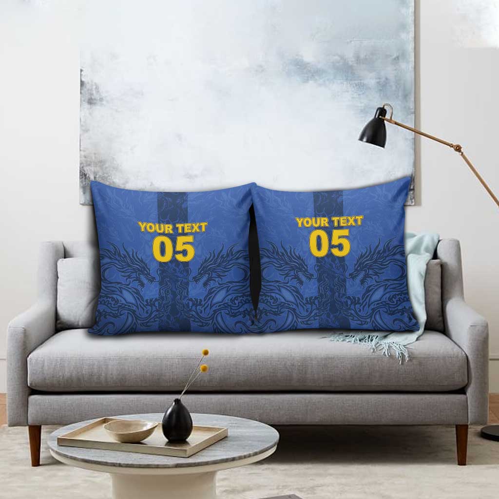 Custom Bosnia And Herzegovina Football Pillow Cover Zmajevi Rising Strong