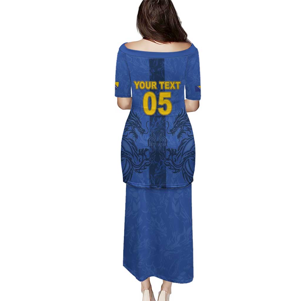 Custom Bosnia And Herzegovina Football Puletasi Zmajevi Rising Strong