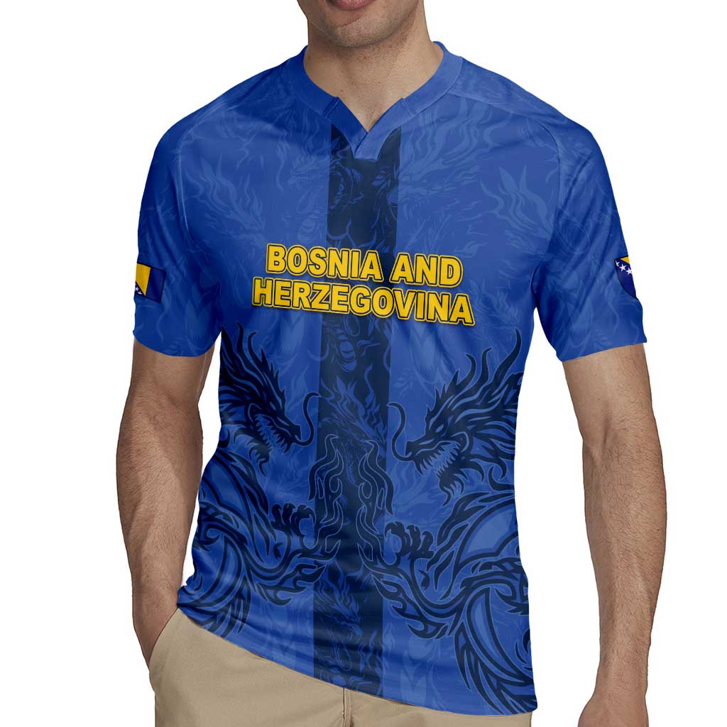 Custom Bosnia And Herzegovina Football Rugby Jersey Zmajevi Rising Strong