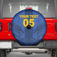 Custom Bosnia And Herzegovina Football Spare Tire Cover Zmajevi Rising Strong