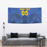 Custom Bosnia And Herzegovina Football Tapestry Zmajevi Rising Strong