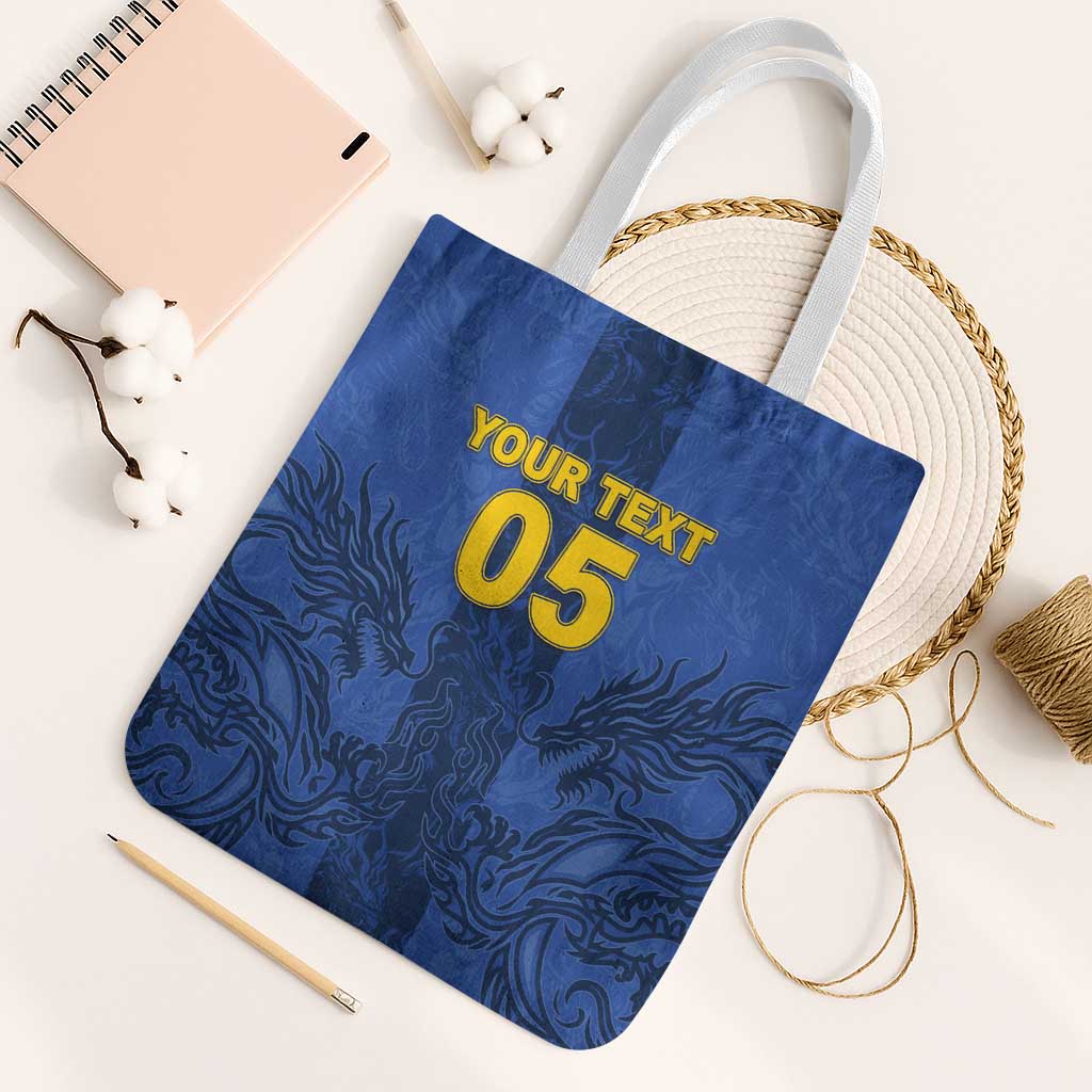Custom Bosnia And Herzegovina Football Tote Bag Zmajevi Rising Strong
