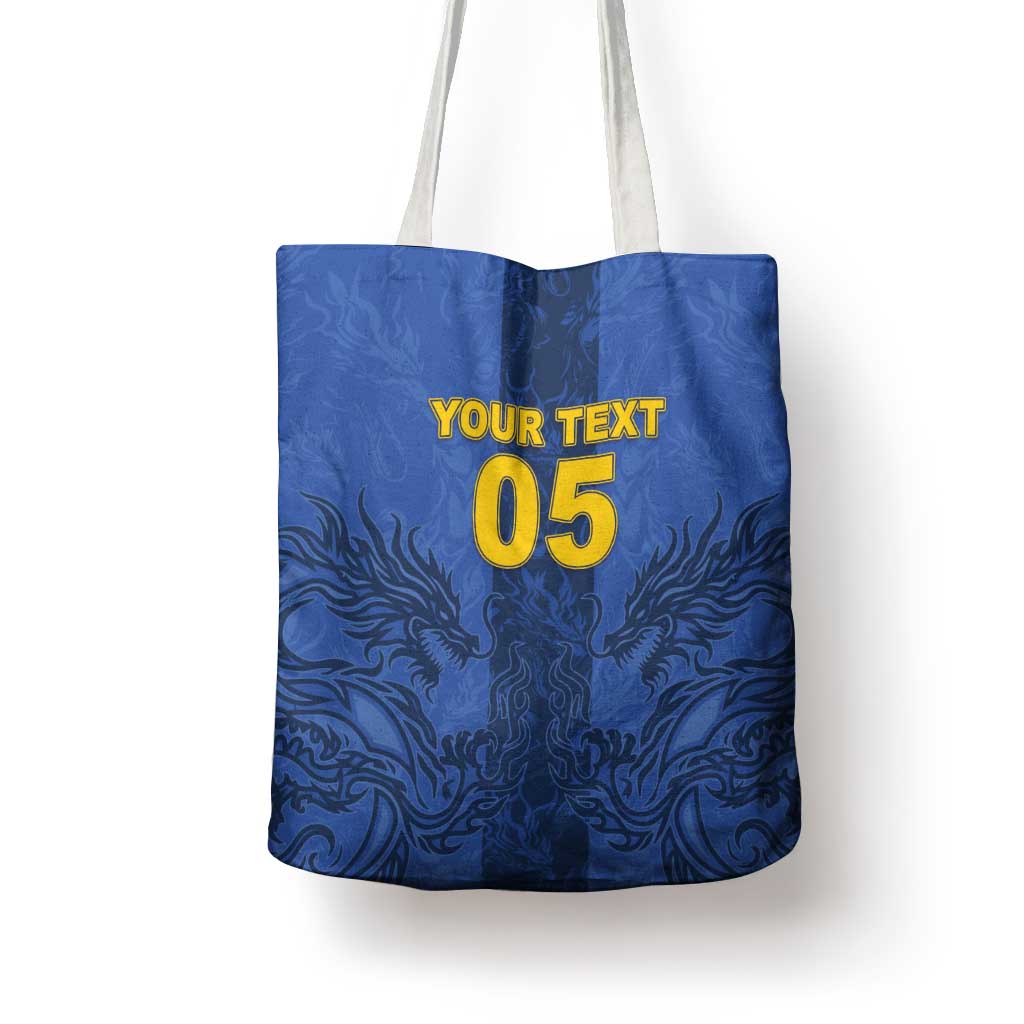 Custom Bosnia And Herzegovina Football Tote Bag Zmajevi Rising Strong