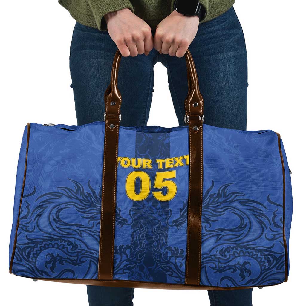Custom Bosnia And Herzegovina Football Travel Bag Zmajevi Rising Strong