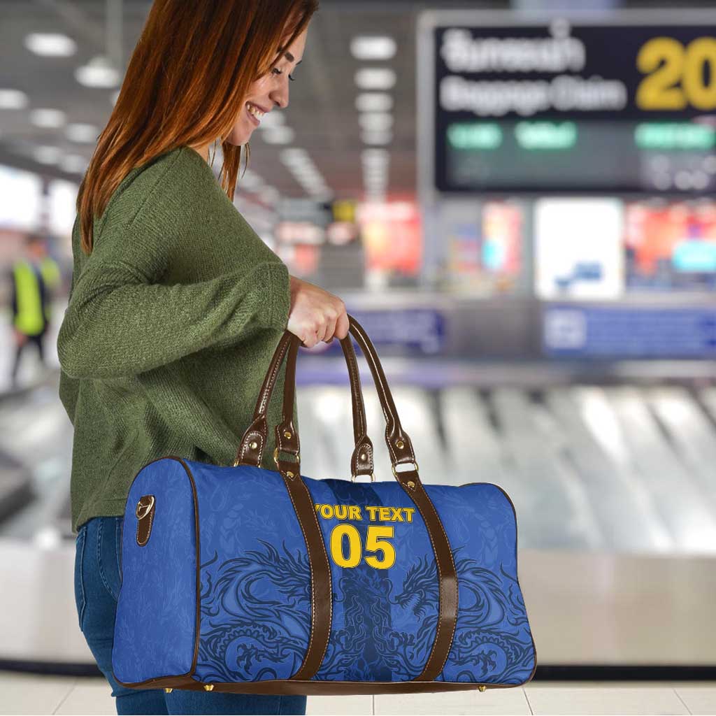 Custom Bosnia And Herzegovina Football Travel Bag Zmajevi Rising Strong
