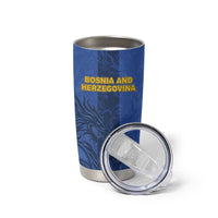 Custom Bosnia And Herzegovina Football Tumbler Cup Zmajevi Rising Strong