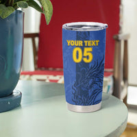 Custom Bosnia And Herzegovina Football Tumbler Cup Zmajevi Rising Strong
