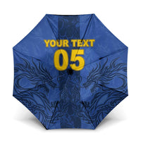 Custom Bosnia And Herzegovina Football Umbrella Zmajevi Rising Strong