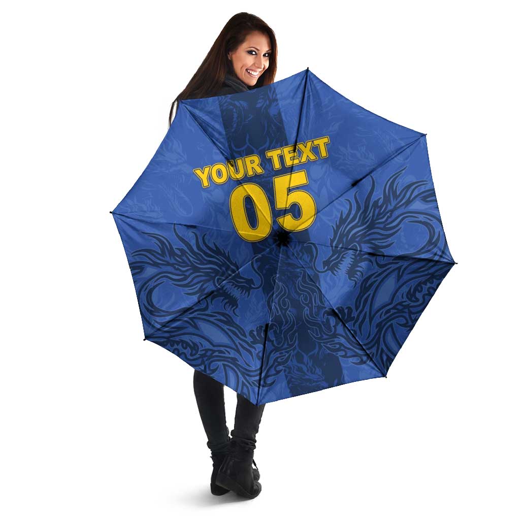 Custom Bosnia And Herzegovina Football Umbrella Zmajevi Rising Strong