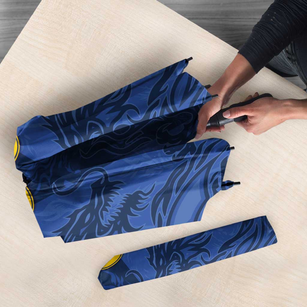Custom Bosnia And Herzegovina Football Umbrella Zmajevi Rising Strong