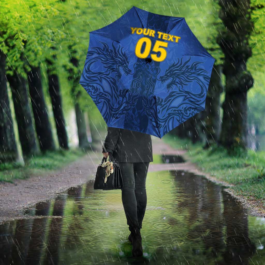 Custom Bosnia And Herzegovina Football Umbrella Zmajevi Rising Strong