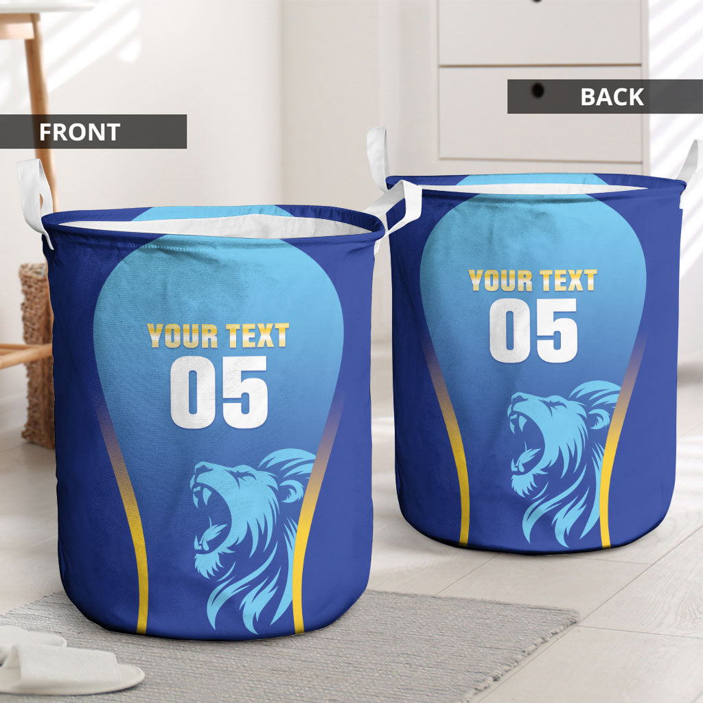 Custom Saint Lucia 2026 Cricket Laundry Basket Kings Never Fall