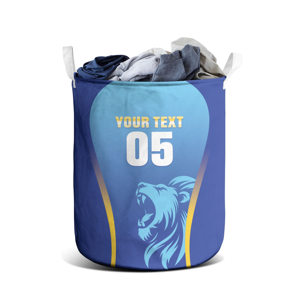 Custom Saint Lucia 2026 Cricket Laundry Basket Kings Never Fall