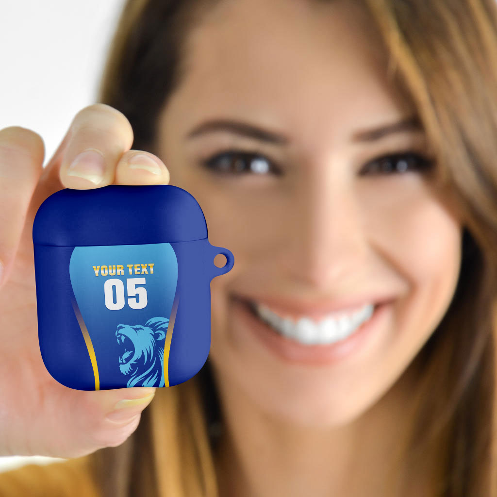 Custom Saint Lucia 2026 Cricket AirPods Case Kings Never Fall