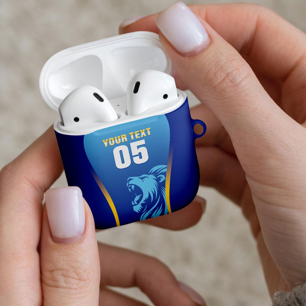 Custom Saint Lucia 2026 Cricket AirPods Case Kings Never Fall