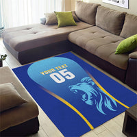 Custom Saint Lucia 2026 Cricket Area Rug Kings Never Fall