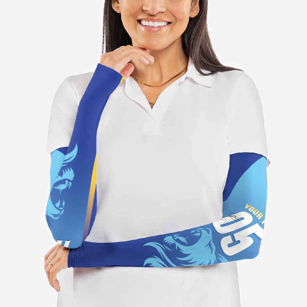Custom Saint Lucia 2026 Cricket Arm Sleeves Kings Never Fall