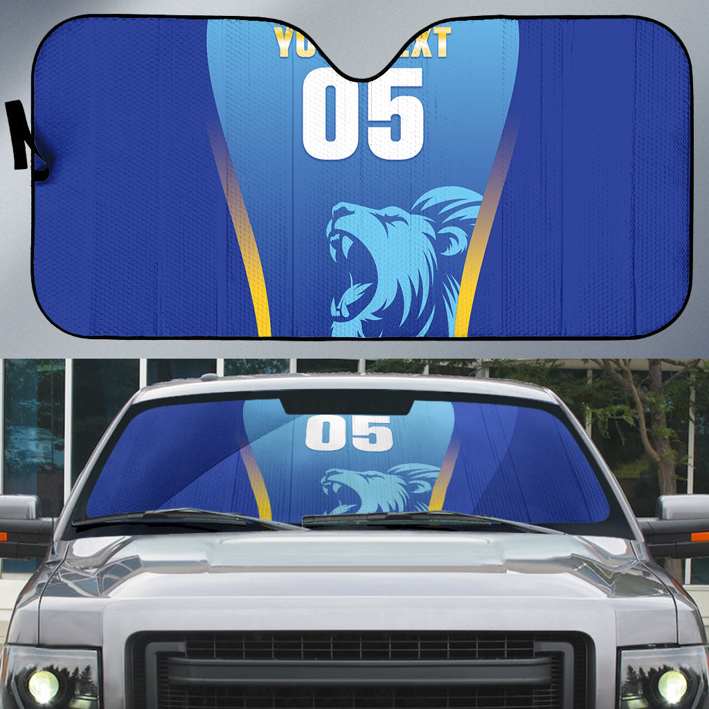 Custom Saint Lucia 2026 Cricket Auto Sun Shade Kings Never Fall