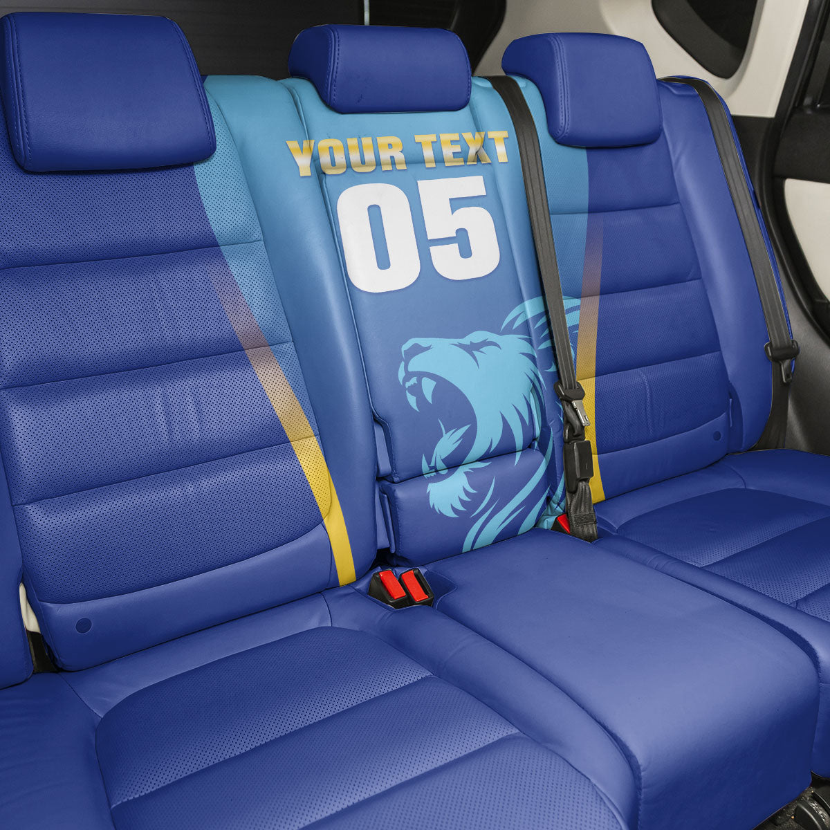 Custom Saint Lucia 2026 Cricket Back Car Seat Cover Kings Never Fall