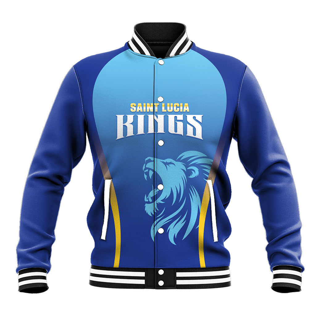 Custom Saint Lucia 2026 Cricket Baseball Jacket Kings Never Fall