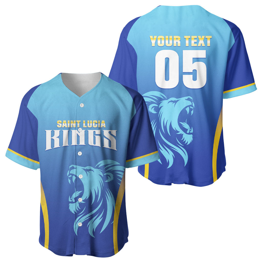 Custom Saint Lucia 2026 Cricket Baseball Jersey Kings Never Fall