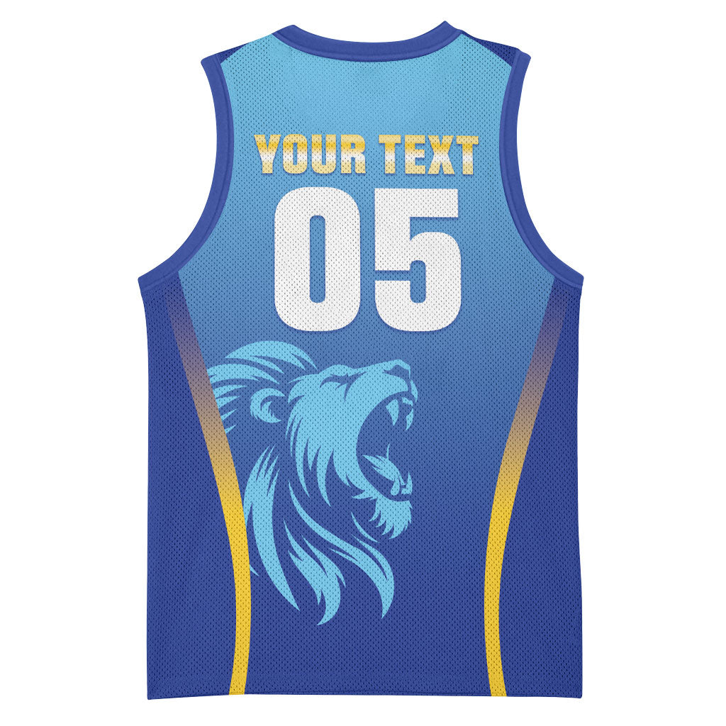 Custom Saint Lucia 2026 Cricket Basketball Jersey Kings Never Fall