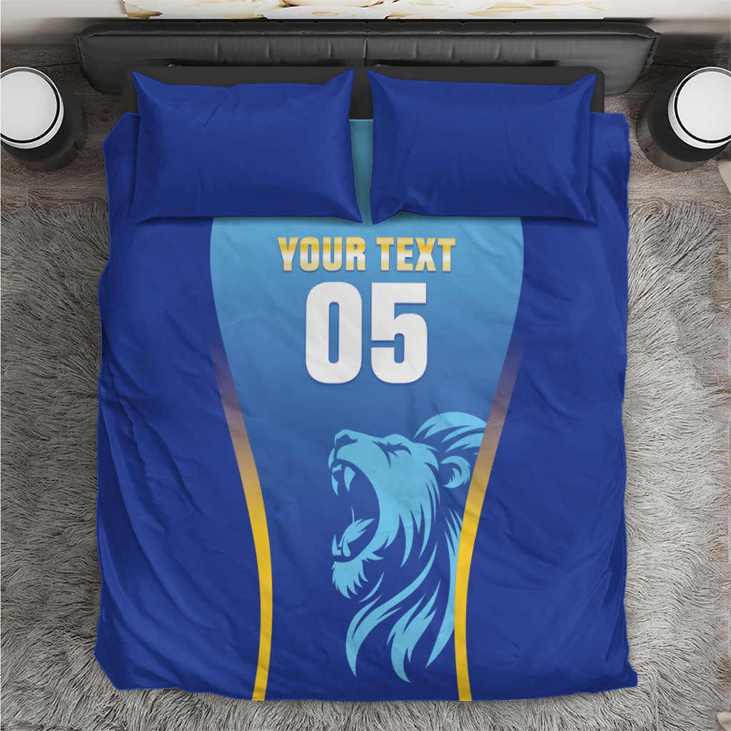 Custom Saint Lucia 2026 Cricket Bedding Set Kings Never Fall