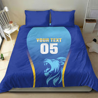 Custom Saint Lucia 2026 Cricket Bedding Set Kings Never Fall