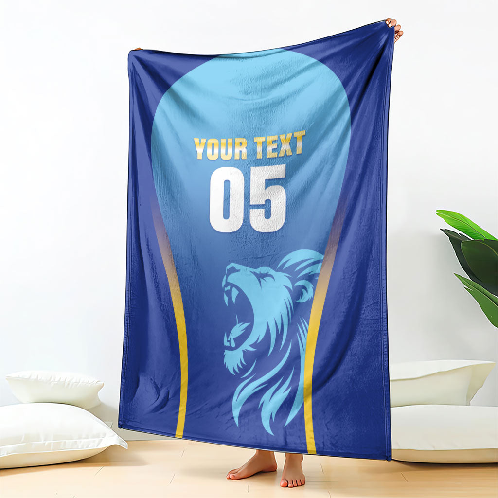 Custom Saint Lucia 2026 Cricket Blanket Kings Never Fall