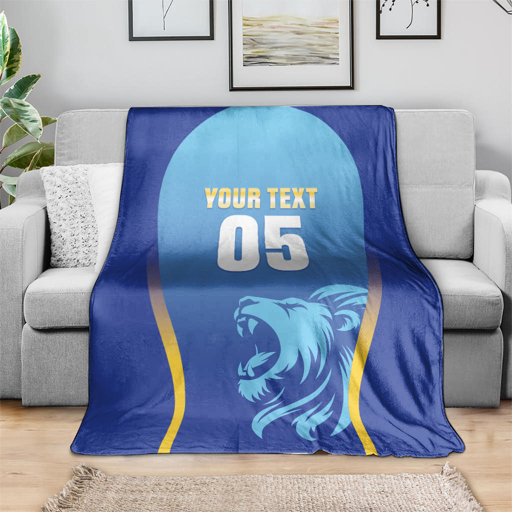 Custom Saint Lucia 2026 Cricket Blanket Kings Never Fall