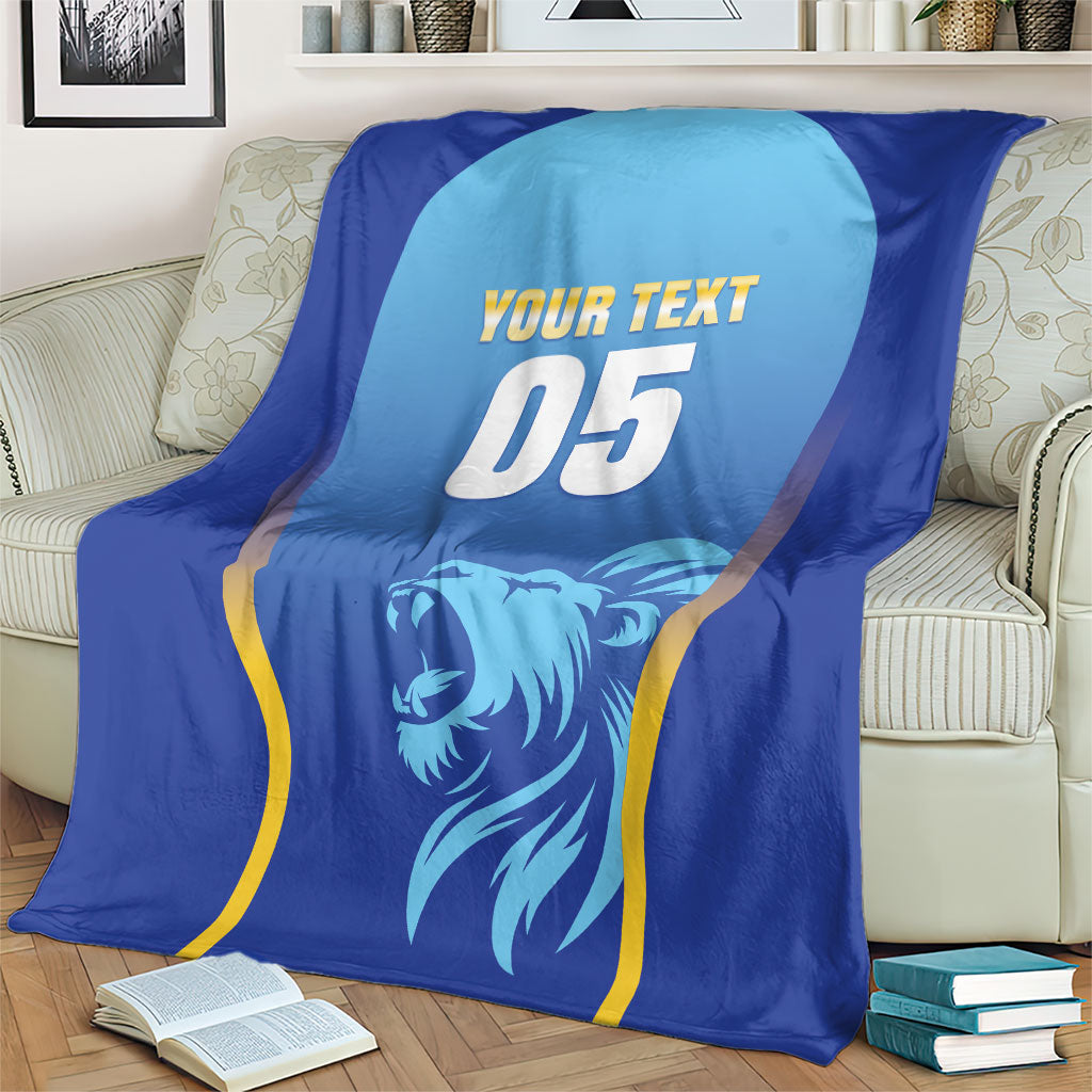 Custom Saint Lucia 2026 Cricket Blanket Kings Never Fall