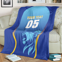 Custom Saint Lucia 2026 Cricket Blanket Kings Never Fall
