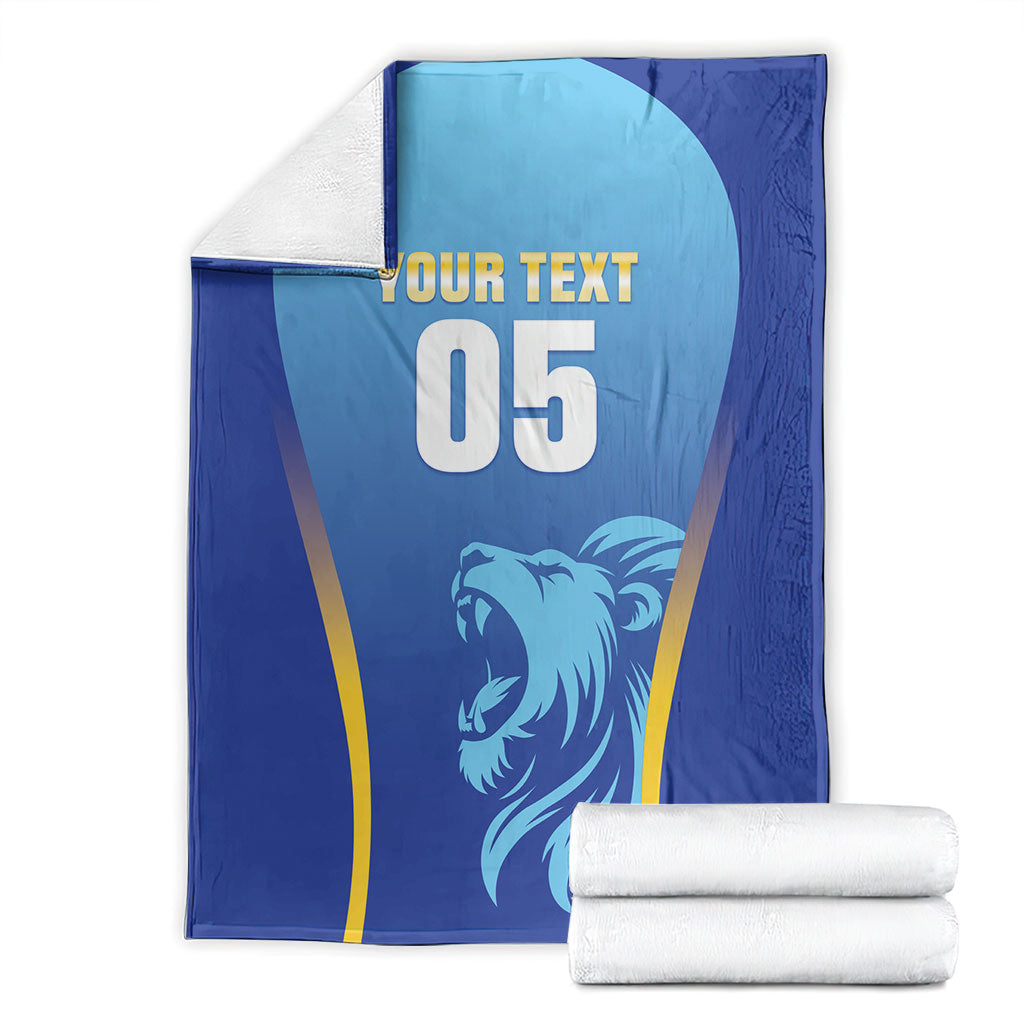 Custom Saint Lucia 2026 Cricket Blanket Kings Never Fall