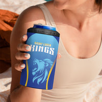 Custom Saint Lucia 2026 Cricket 4 in 1 Can Cooler Tumbler Kings Never Fall
