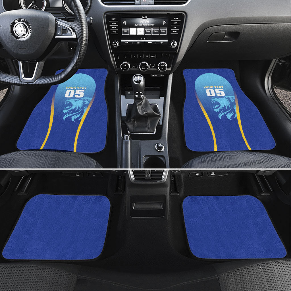 Custom Saint Lucia 2026 Cricket Car Mats Kings Never Fall