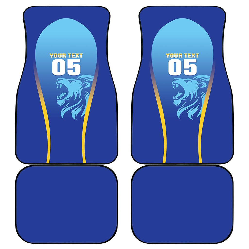 Custom Saint Lucia 2026 Cricket Car Mats Kings Never Fall