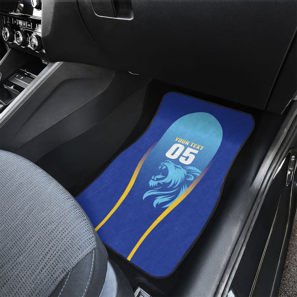 Custom Saint Lucia 2026 Cricket Car Mats Kings Never Fall