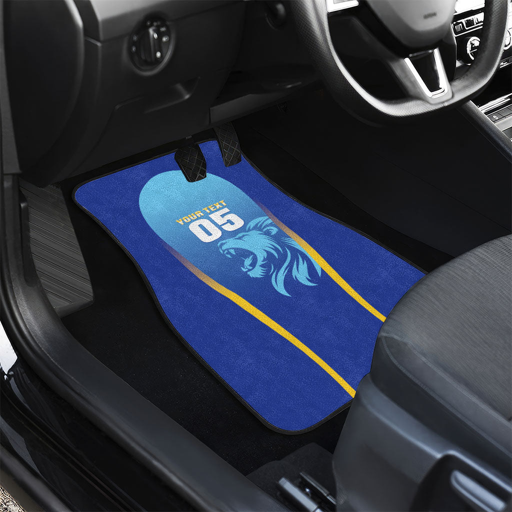 Custom Saint Lucia 2026 Cricket Car Mats Kings Never Fall