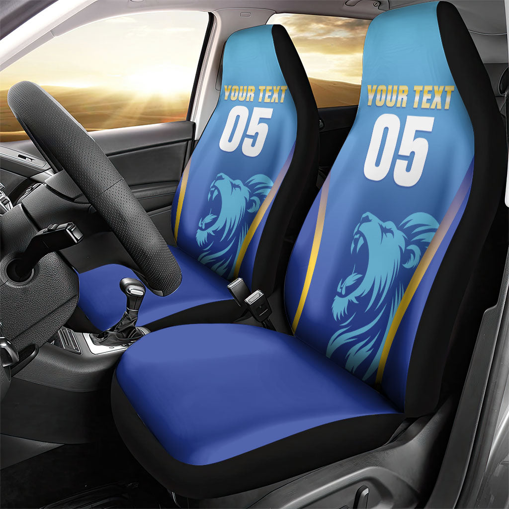 Custom Saint Lucia 2026 Cricket Car Seat Cover Kings Never Fall