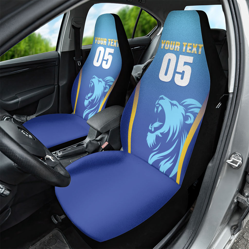 Custom Saint Lucia 2026 Cricket Car Seat Cover Kings Never Fall