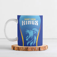 Custom Saint Lucia 2026 Cricket Ceramic Mug Kings Never Fall