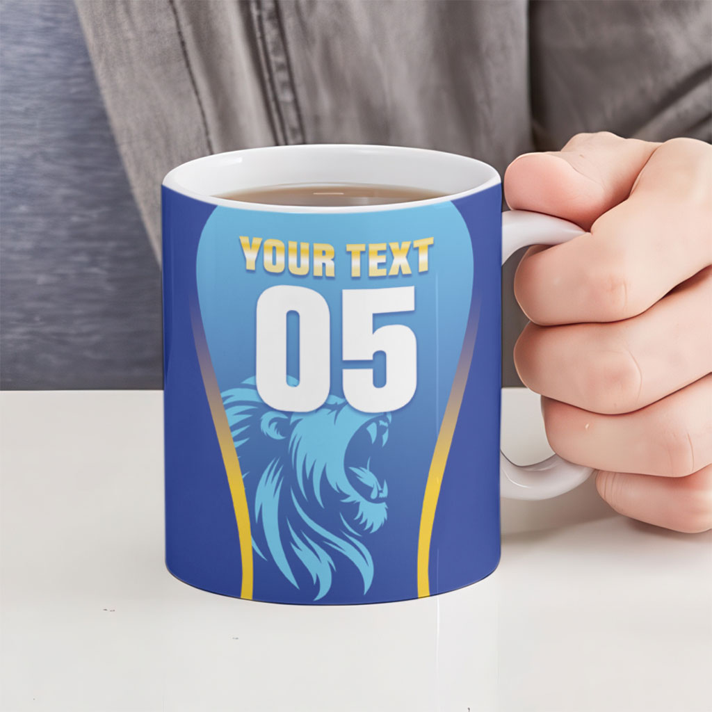 Custom Saint Lucia 2026 Cricket Ceramic Mug Kings Never Fall