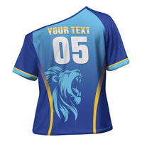 Custom Saint Lucia 2026 Cricket Cross Shoulder Shirt Kings Never Fall