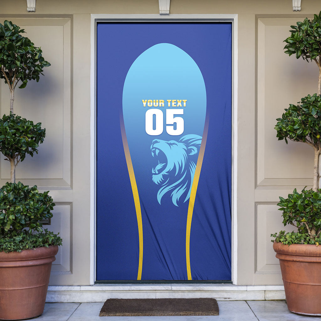 Custom Saint Lucia 2026 Cricket Door Cover Kings Never Fall