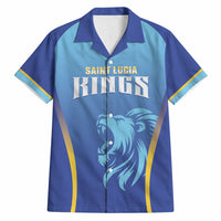 Custom Saint Lucia 2026 Cricket Hawaiian Shirt Kings Never Fall