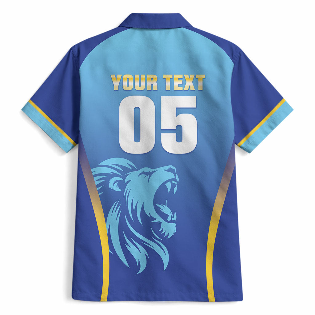 Custom Saint Lucia 2026 Cricket Hawaiian Shirt Kings Never Fall