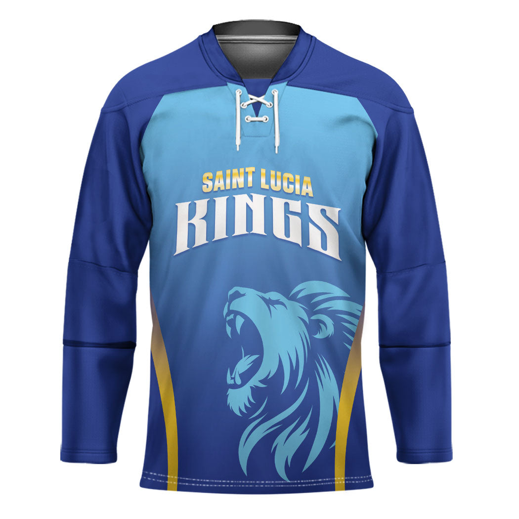 Custom Saint Lucia 2026 Cricket Hockey Jersey Kings Never Fall