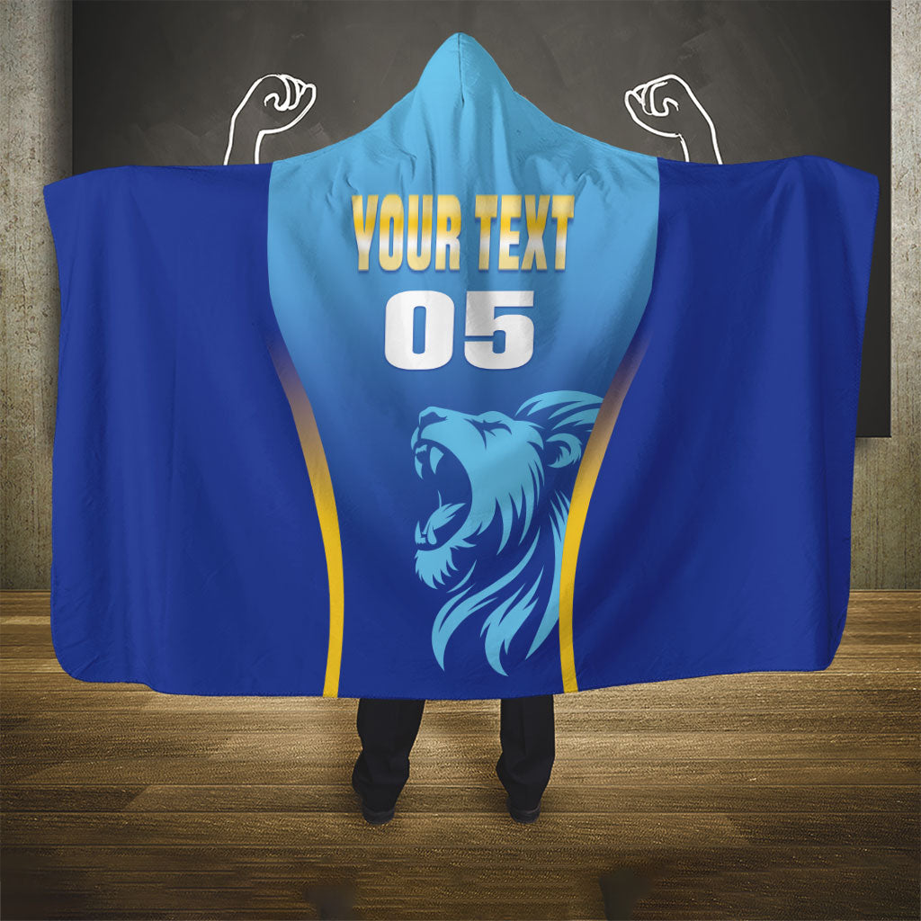 Custom Saint Lucia 2026 Cricket Hooded Blanket Kings Never Fall