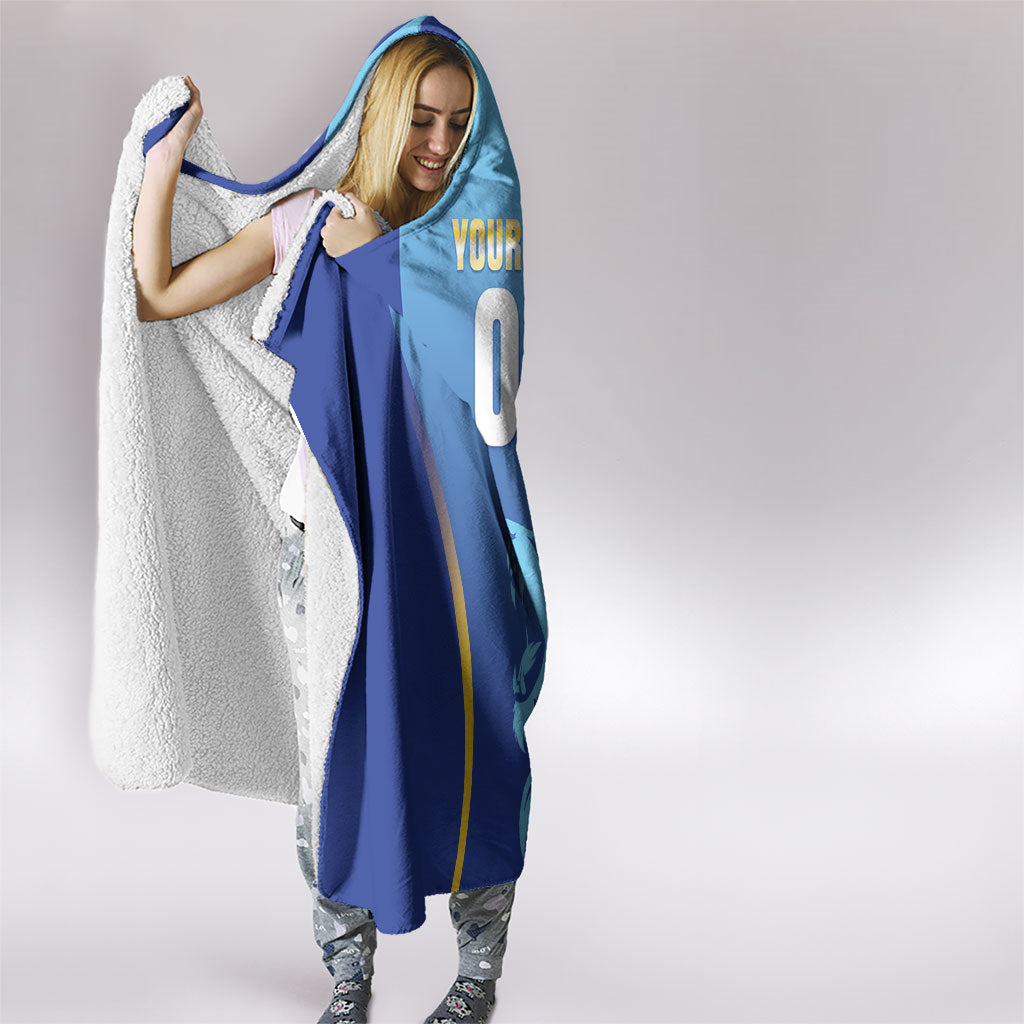 Custom Saint Lucia 2026 Cricket Hooded Blanket Kings Never Fall