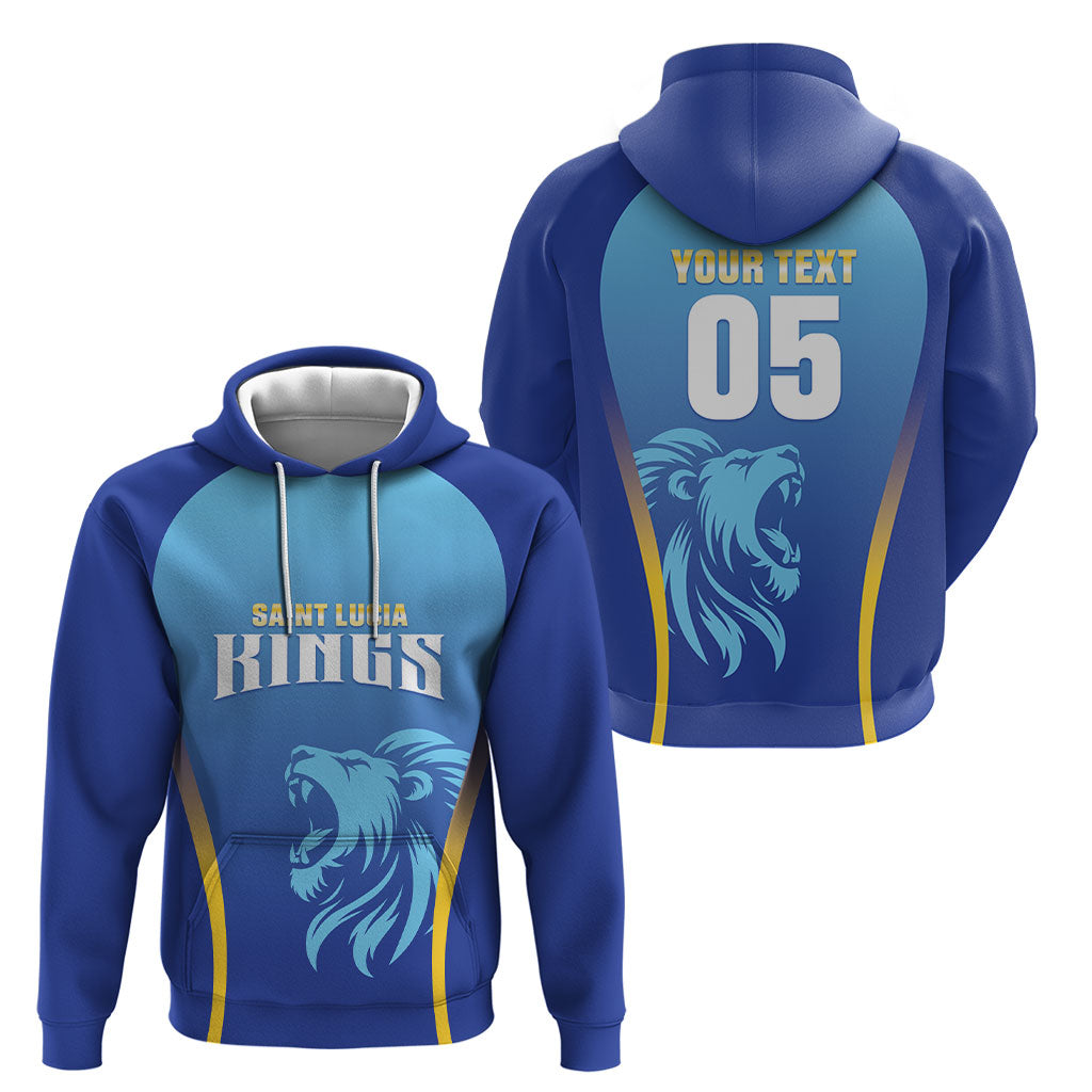 Custom Saint Lucia 2026 Cricket Hoodie Kings Never Fall